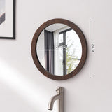NordicFrame Glas Wandspiegel mit Holzrahmen