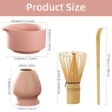 ZenTee Matcha-Zeremonienset – Traditionelles Matcha-Teeset aus Keramik und Bambus | Authentischer Teegenuss | 4-teiliges Matcha-Zubehör