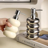 PureCeram Luxe Keramik Seifenspender – Elegante Flasche für Bad, Küche & Hotel