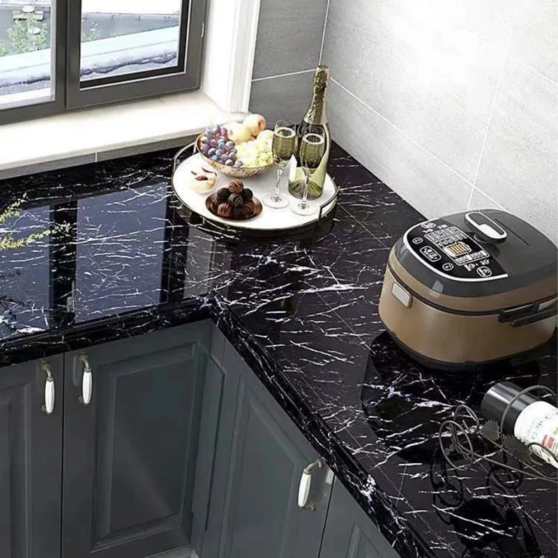 MarbleShield – Luxus Marmor-Selbstklebefolie für Küche & Möbel