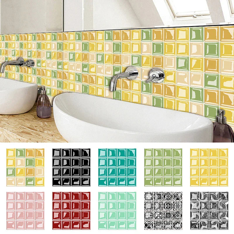 DecoMosaic 3D Mosaik Wandfliesen Aufkleber