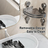 AquaGrip – Luxus Saugnapf-Badregal ohne Bohren