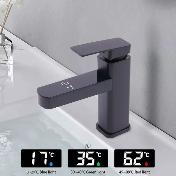 AquaVision Digitaler Wasserhahn mit LED-Temperaturanzeige