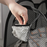 AirFold Wäschekorb – Großer Faltbarer Mesh-Wäschekorb mit Belüftung & Seitentasche