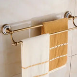 RoyalRetro Antik Messing Badzubehör Set mit Keramik
