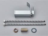 GoldCascade Waschtischarmatur – Gebürstete Goldarmatur für Waschbecken | Eleganter Wasserfallauslauf | Einhebel-Mischbatterie aus Edelstahl