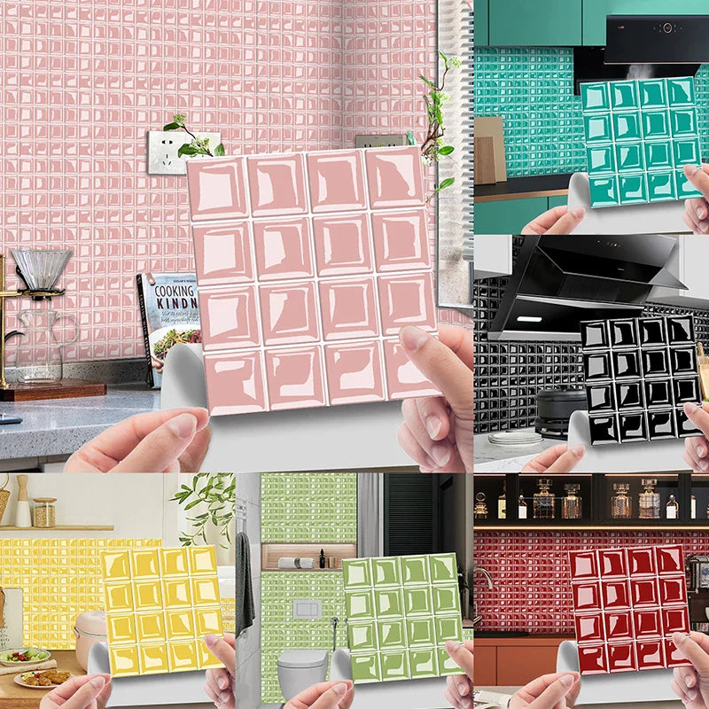 DecoMosaic 3D Mosaik Wandfliesen Aufkleber