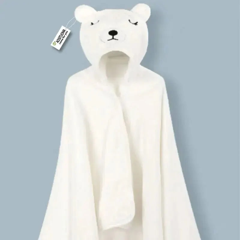 Baby Badeumhang | mit Kapuze & Cartoon-Design