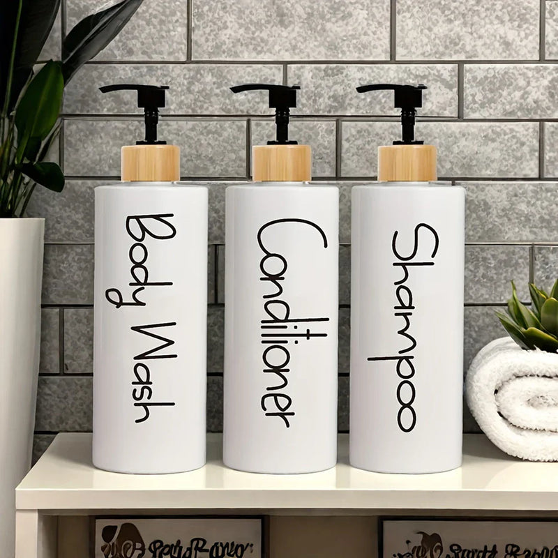 EcoStyle 3-teiliges nachfüllbares Seifenspender-Set - 500 ml