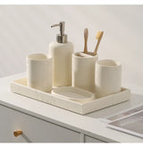 ZenTerra Wabi-Sabi Badezimmer-Set– Europäische Naturstein-Accessoires