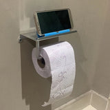 SmartHold Luxe – Toilettenpapierhalter aus Aluminium mit Telefonablage