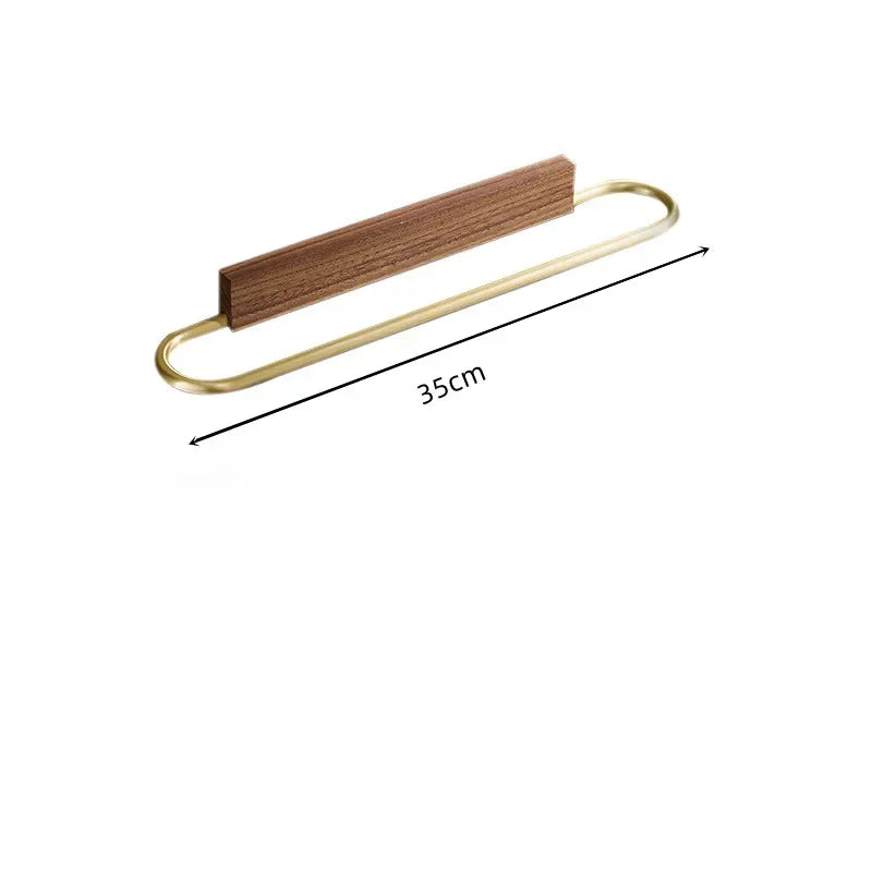 Handtuchhalter | Space Aluminium & Massivholz | <50 cm | Freistehend