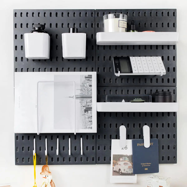 Stecktafel-Kombinationsset – Wand-Organizer | 55,9 x 55,9 cm | Verstellbar & DIY | Zubehör inklusive