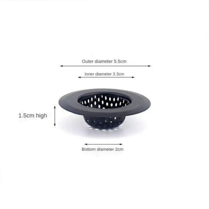 CLEANDRIP Abflussfilter aus Edelstahl, schwarz, mit Griff