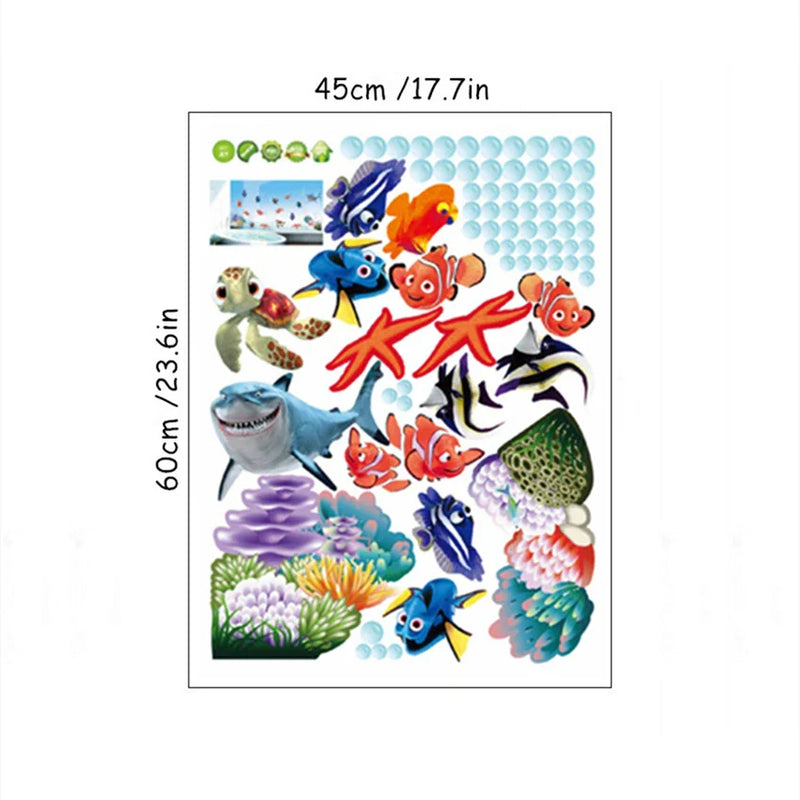 AquaKids 3D Wandsticker Meerestiere