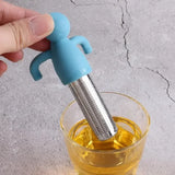 TeeFein Teesieb – Wiederverwendbares Edelstahl-Teesieb mit Silikongriff | Feines Teefilter für losen Tee | Praktischer Teeaufguss für Tassen und Becher