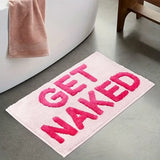 BlushNaked Getufteter Designteppich – Rosa "Get Naked" Bad- & Wohnteppich