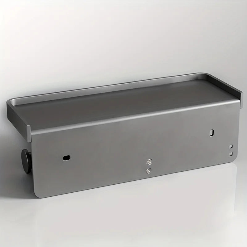 SmartHold Luxe – Toilettenpapierhalter aus Aluminium mit Telefonablage