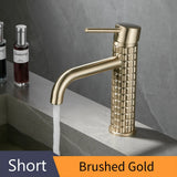 DiamondLux Waschtischarmatur – Schwarzer Einhebel Wasserhahn aus Messing