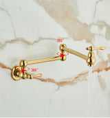 RoyalPour – Luxus Wandarmatur Gold Ausziehbarer Pot Filler