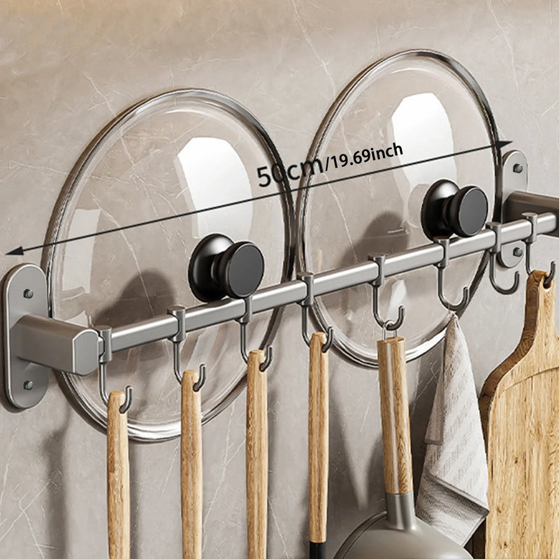 küchenutensilien aufbewahrung CookEase Küchen-Wandregal – Multifunktionaler Organizer für Deckel, Sp – SanitaerDeal