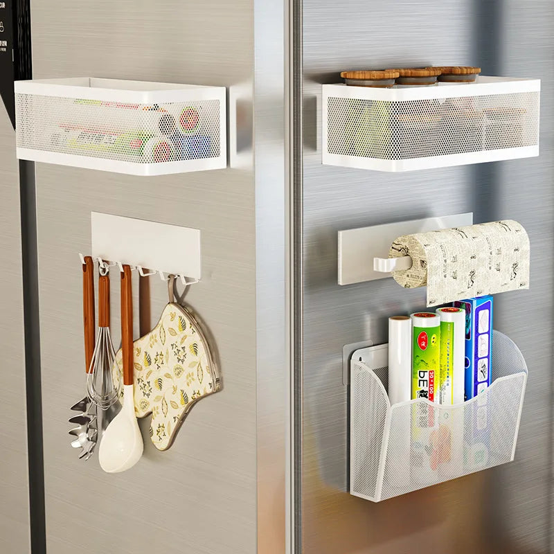 MagnoRack – Magnetisches Kühlschrank-Seitenregal mit Extra Stauraum
