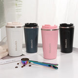 ThermoGenuss Reisebecher – 380/510 ml Edelstahl-Thermobecher | Auslaufsicher & 6–12 Std. Isoliert | Kaffeebecher für Unterwegs
