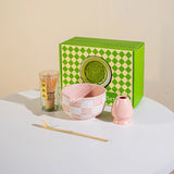 MatchaGenuss Keramik-Teeset – Japanisch Inspiriertes Matcha-Set mit Teeschale & Bambusbesen | Mehrteiliges Zubehörset | Für Matcha-Zubereitung & Teezeremonie