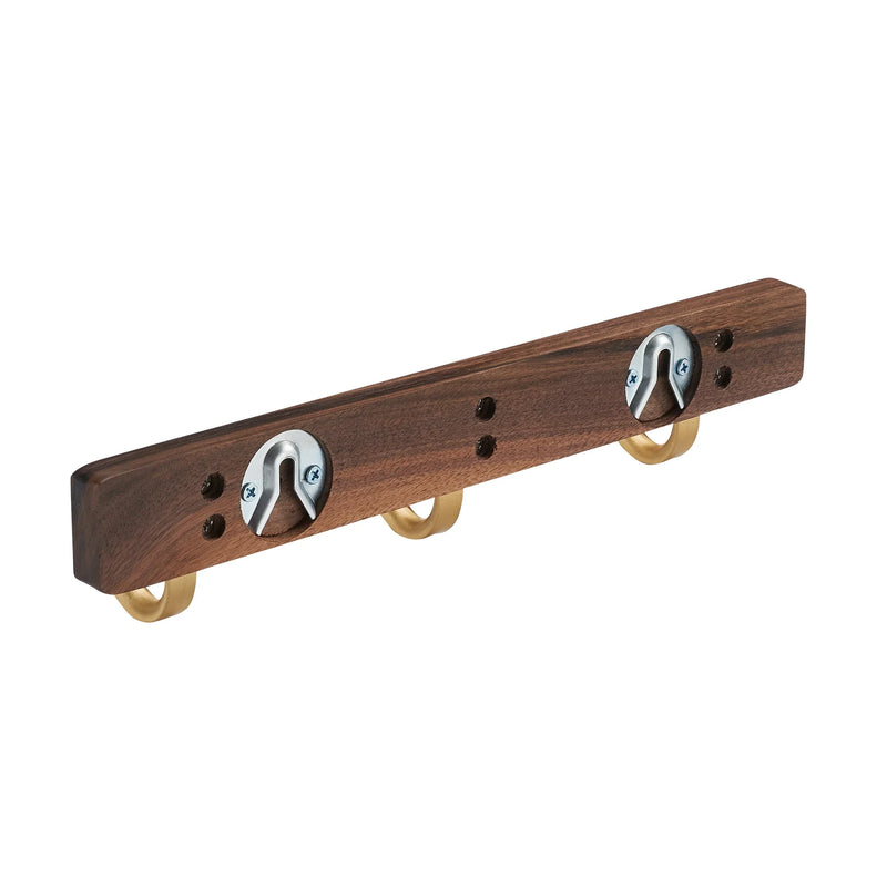 WalnutHook – 3-Haken Handtuchhalter aus Holz & Metall