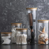 PureVorrat Glasbehälter Set – Vorratsdosen mit Holzdeckel | Luftdicht & Stilvoll | Moderne Küchenaufbewahrung