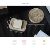 ImperialMarble Kaiserlicht – Luxus Badset aus echtem Naturmarmor (7-teilig)