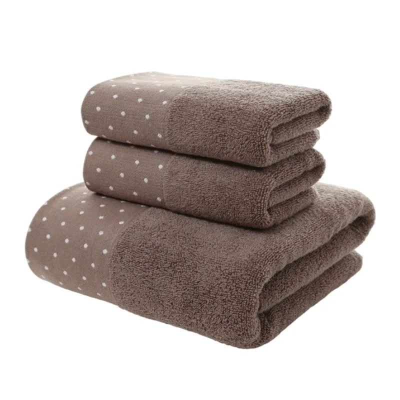 3-teiliges Luxus-Handtuchset | 100 % gekämmte Baumwolle | Jacquard-Stickerei
