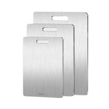 HygienoPro Edelstahl-Schneidebrett – Beidseitiges Schneidebrett aus 316-Edelstahl | Hygienische Küchenunterlage | Langlebig & Messerschonend
