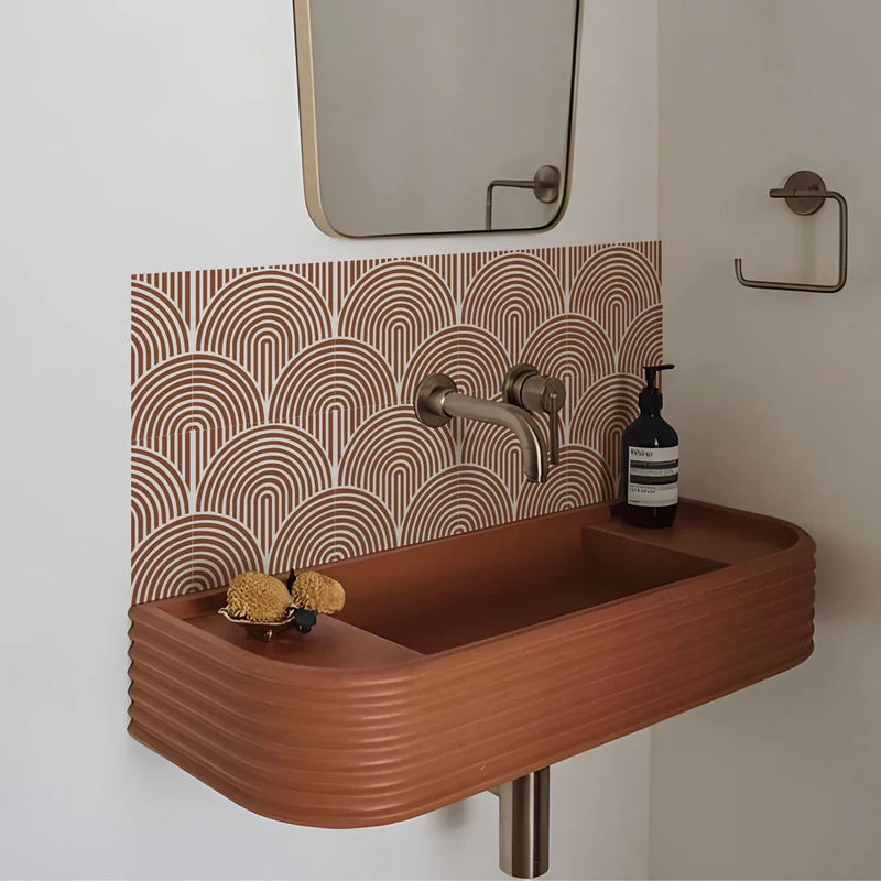 ArtTiles – 10-teiliges abstraktes mattes Fliesenaufkleber-Set