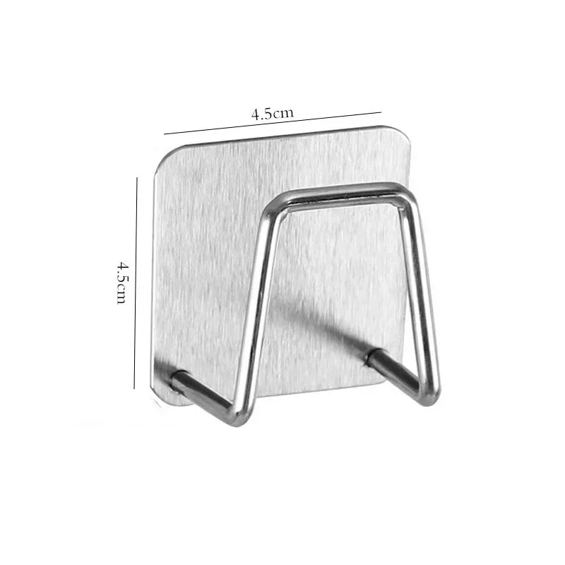 StickDry Edelstahl-Schwammhalter – Selbstklebender Organizer für Spüle & Küchenzubehör