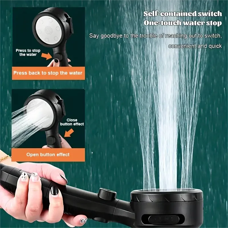 LED-Duschkopf mit digitaler Temperaturanzeige | Hoher Druck & Wassersparend