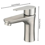 Edelstahl-Waschtischarmatur mit Einhebelmischer – Modernes Design für Bad & Waschbecken