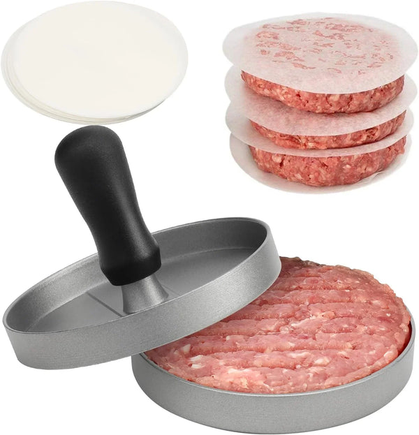 GrillMaster Burgerpresse – Aluminium Hamburgerformer für BBQ & Küche