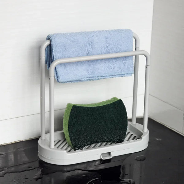 FlexiDry – Abnehmbarer Lappen- & Schwammhalter für Spüle &amp; Bad