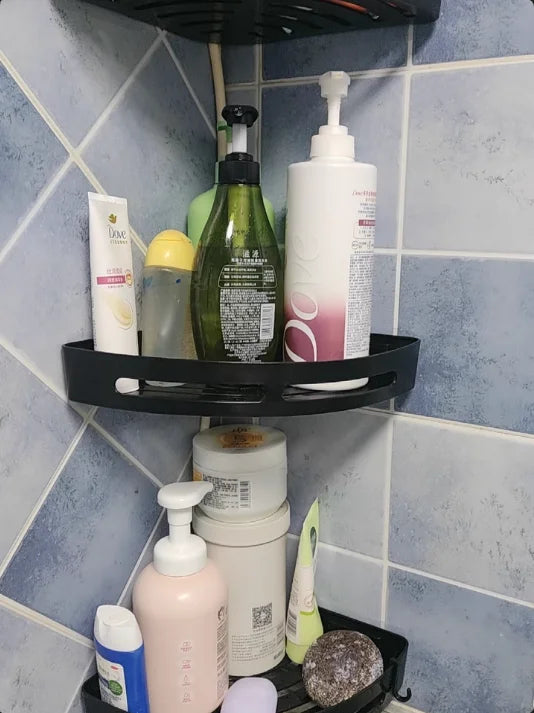 AQUAFIX Selbstklebender Dusch-Organizer – Stark haftend, bohrfrei & wasserdicht