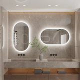 Ovaler LED-Badezimmerspiegel | 80x50 / 100x50 / 120x60 cm | Antibeschlag & dimmbares Licht