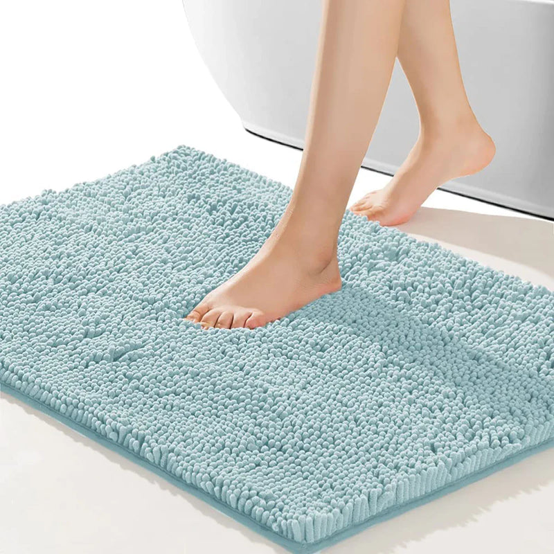 PlushPad Luxus-Badematte aus Chenille – Rutschfest und superweich – Für ultimativen Badezimmerkomfort