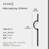 Runder Möbelgriff - Zinklegierung | 64-256 mm Bohrabstand | Neuer chinesischer Stil