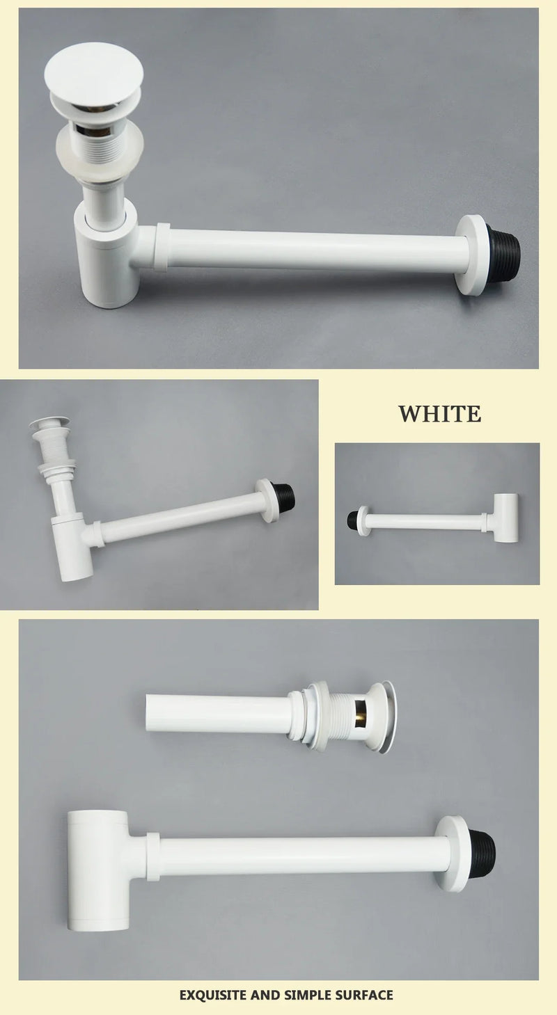 AquaStop Messing Geruchsdichter Siphon & Pop-up Ablaufset – Für Waschbecken & Bad