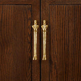 Skandivor HumanArt Messinggriff – Nordischer Design Möbelgriff in humanoider Form