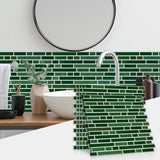 LuxeMarmer Marmoroptik Wandaufkleber Schwarz-Weiß – Selbstklebende, Wasserfeste Fliesenfolie (1–12 Stück)