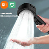 Duschkopf mit 3 Positionen | Hoher Druck | Wassersparend | Chrom-Finish