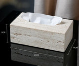 Travertine Élégance Badezimmer-Set – 6-teiliges Luxus-Set aus Beige Naturstein für Zuhause & Hotel