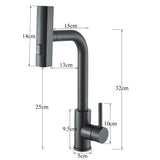 Elegante Küchenarmatur mit Ausziehbrause und Wasserfallauslauf