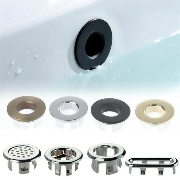 LuxDrain RingCover – Messing-Überlaufring für Waschbecken
